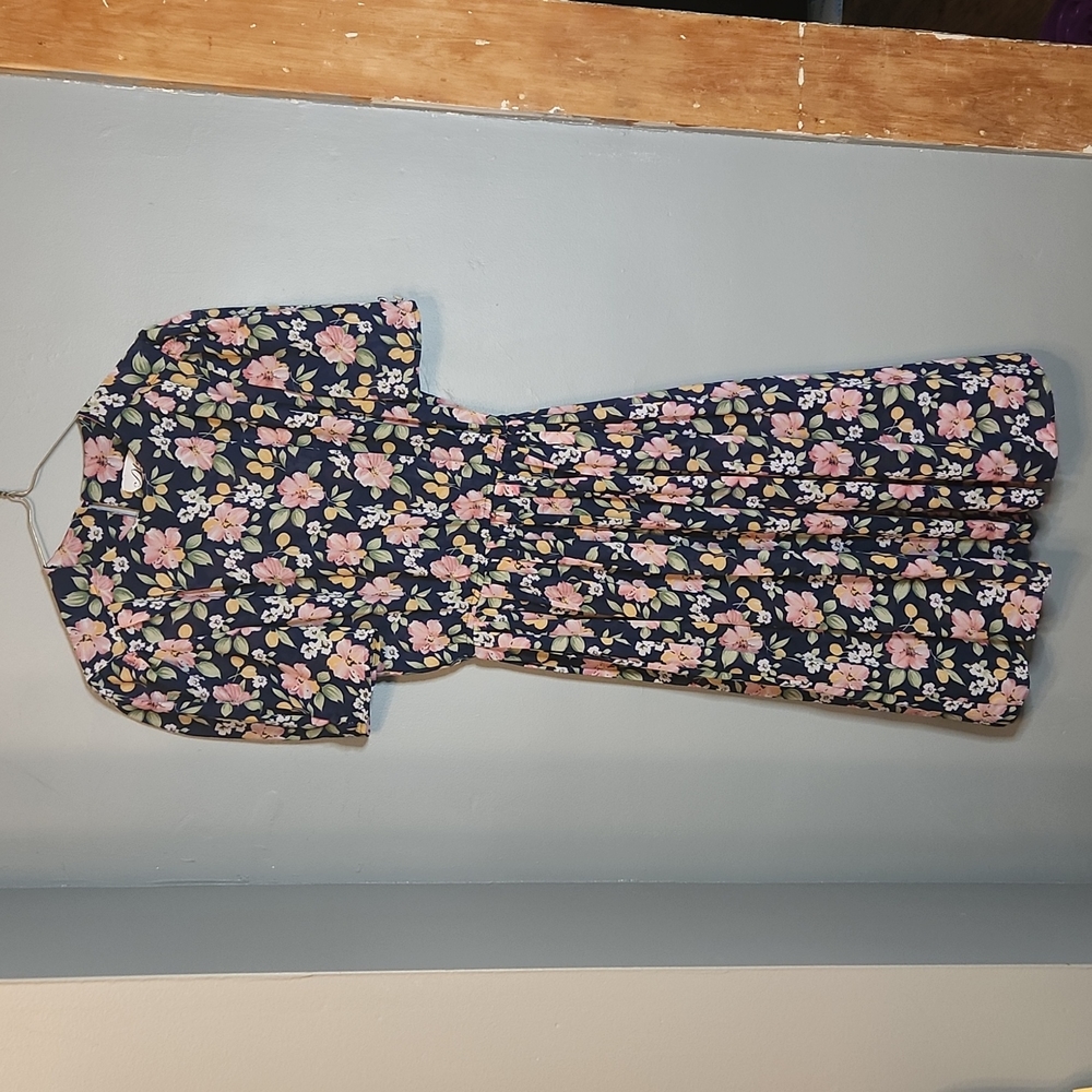 Vintage Cottagecore Bloomcore Grandmacore Floral Summer Dress Sundress Size 8P